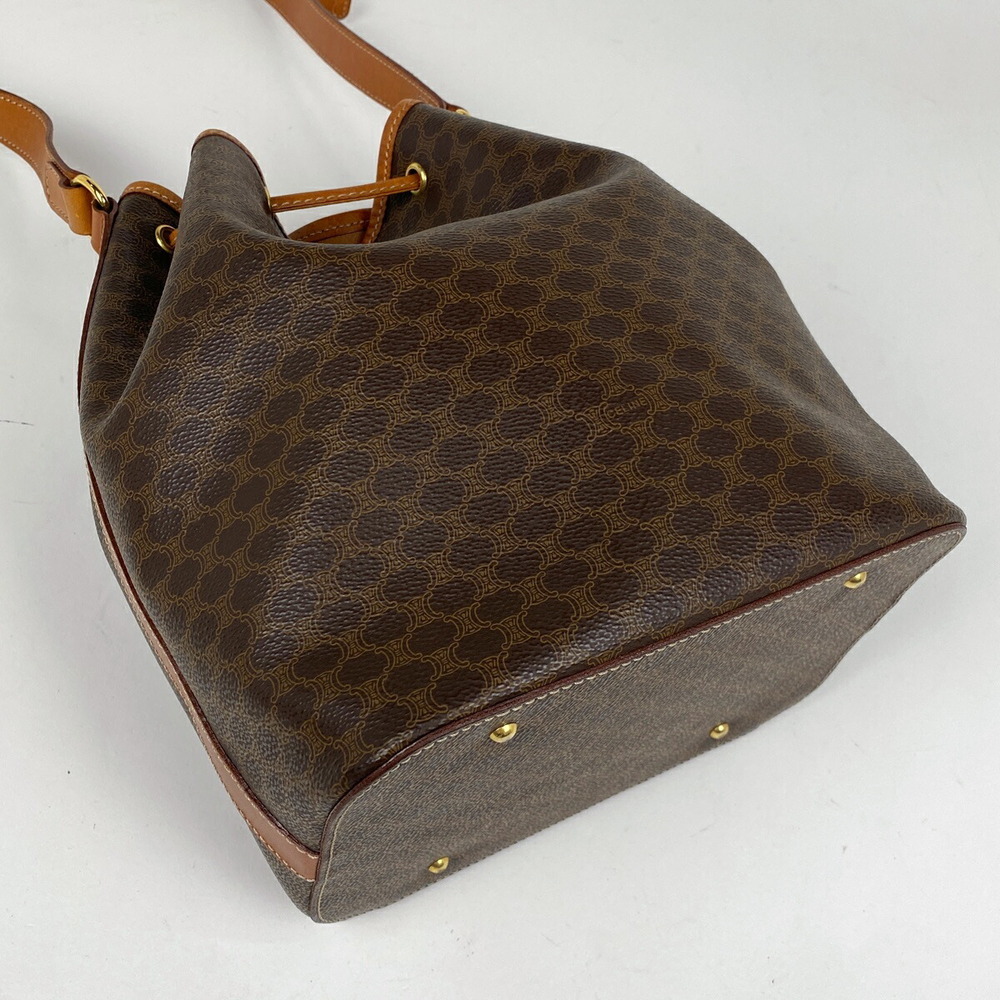 Celine Macadam shoulder bag drawstring canvas brown - Picture 2 of 7